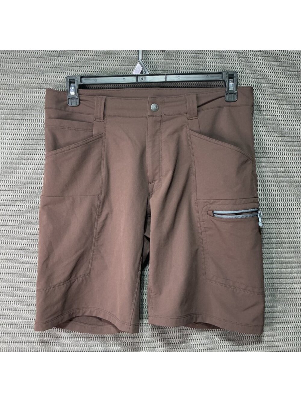 The North Face Men's Brown Outdoor Hiking Shorts Size 32 With Multiple Pockets
